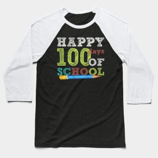 Happy 100 Days Of School Baseball T-Shirt